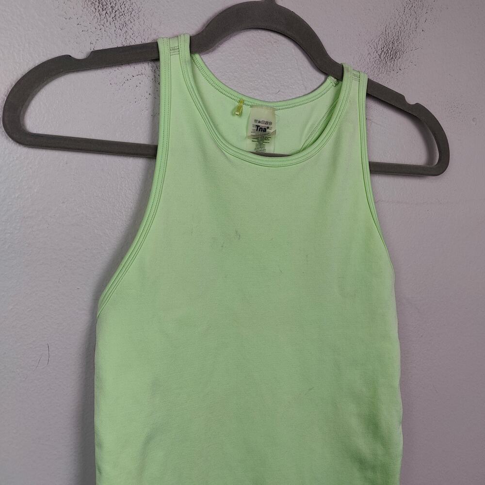 Aritzia TNA Body Kaplan Dress Womens Small‎ Green Mini Racerback Stretch Tennis - Picture 2 of 11